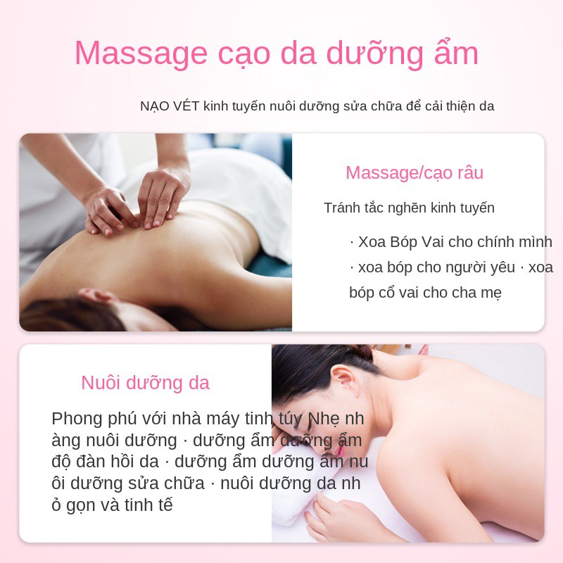 Tinh dầu massage hoa hồng Toàn thân Tống kinh thông lạc đẩy mở lưng lùi cơ thể vai cổ mặt SPA