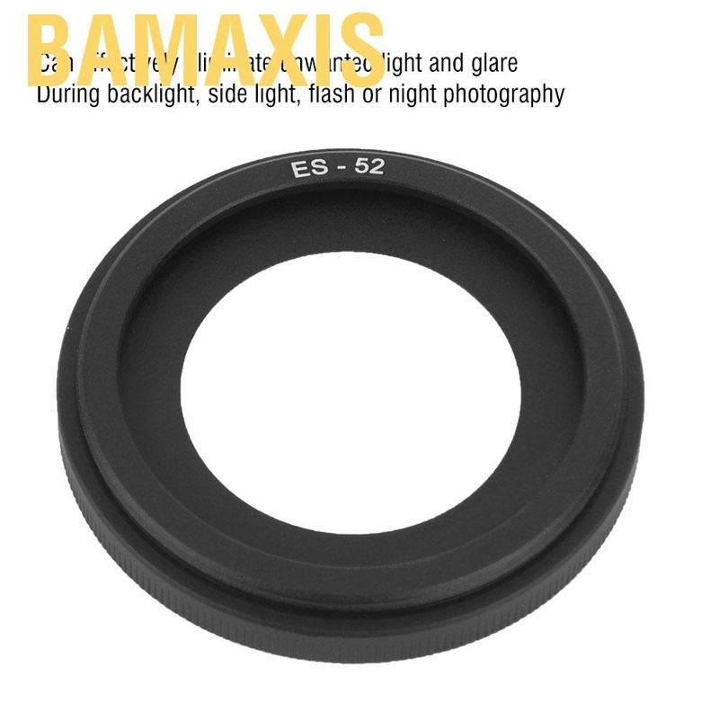 Loa Che Nắng Bamaxis Es-52 Cho Máy Ảnh Canon Ef-S 24mm F/2.8 Stm