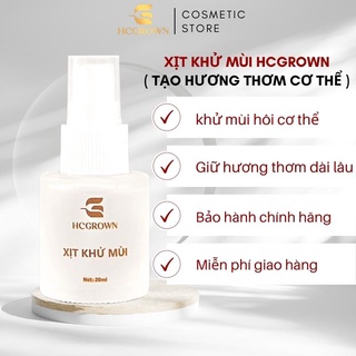 Xịt khử mùi cơ thể HCGROWN cao cấp, Xịt khử mùi hôi nách hôi chân tạo hương thơm bền lâu suốt 48h