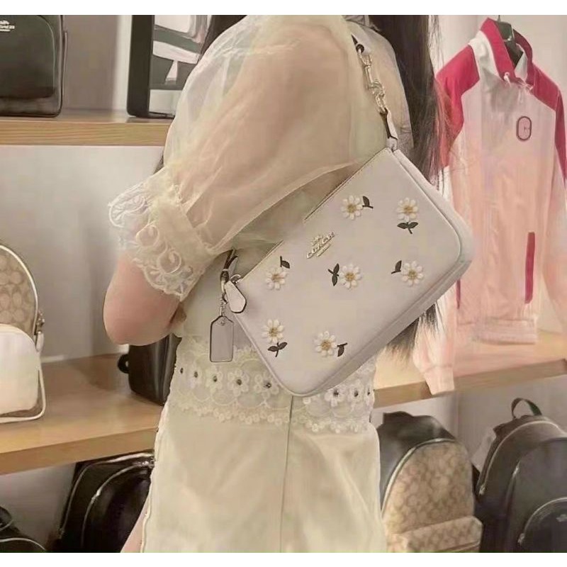 TÚI COACH THÊU HOA CÚC FULL BOX