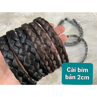 Combo 2 cái Bờm cài tóc thắt bính (1cm/1.5cm/2cm/2.5cm)
