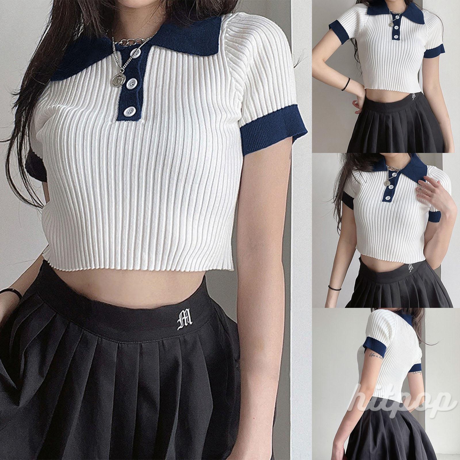 Áo Lửng Tay Ngắn Thời Trang Quyến Rũ Cho Nữ