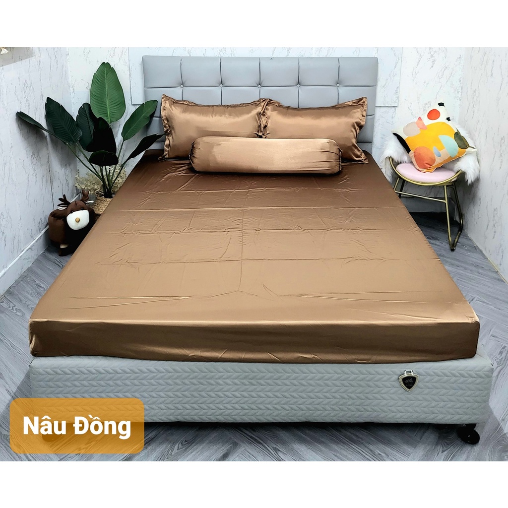 🔥HOT🔥Chăn Ga Phi Lụa Thái Tuấn Cao Cấp Loại 1 Siêu Mát Mịn Đủ Size Nệm, Bộ 4, 5 Món Chăn  Chần Bông _Nemtot Bedding