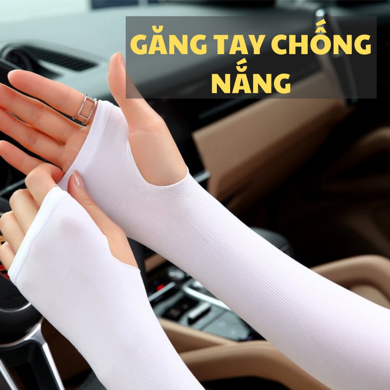 Bao Tay Chống Nắng, Găng Tay Chống Nắng Xỏ Ngón Co Giãn 4 Chiều Ngăn Tia UV PAPAA.HOME