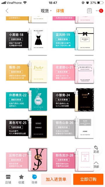 Mẫu thử nước hoa mini 2ml các mùi nổi tiếng | BigBuy360 - bigbuy360.vn