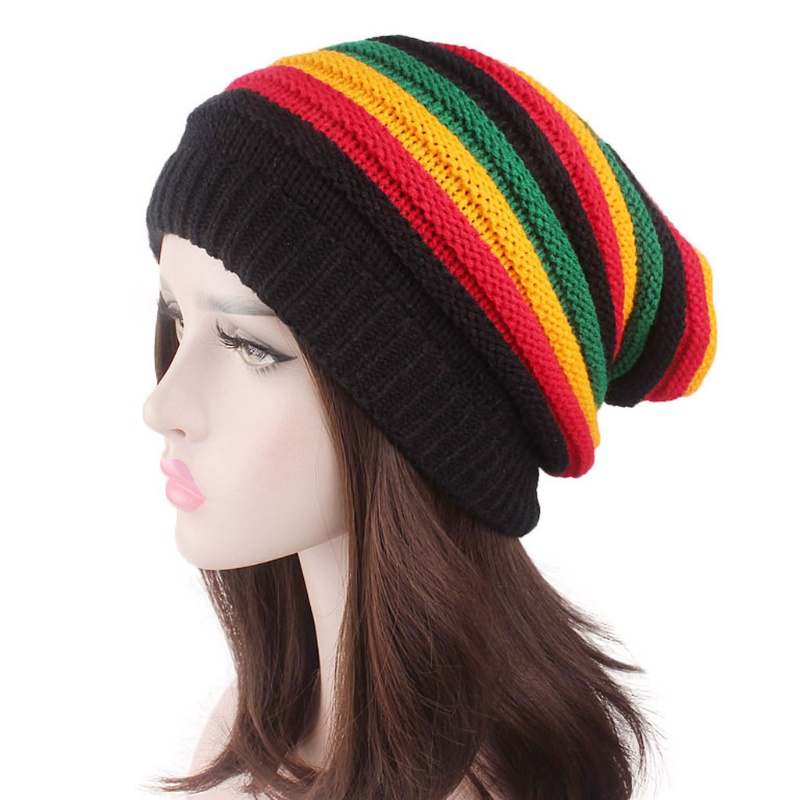 Mũ beanie Sọc Cầu Vồng Unisex Mới
