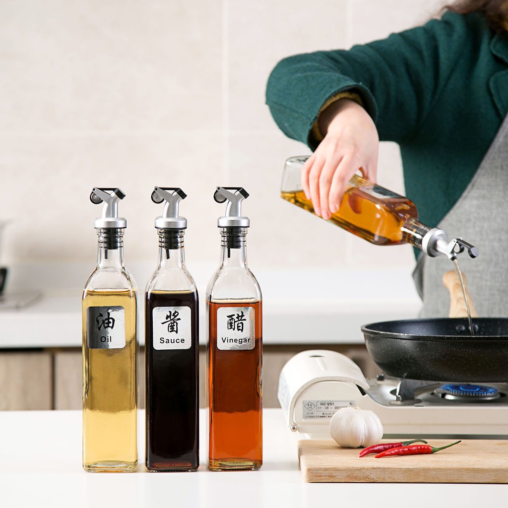 Bình Thủy Tinh JUJIAJIA Đựng Gia Vị Dung Tích 500ml