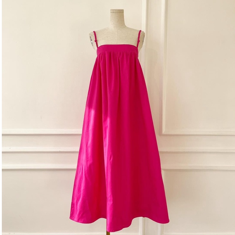 Đầm babydoll 2 dây kết bím xinh xắn màu sắc nổi bật