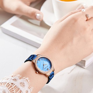 MINI FOCUS Đồng Hồ Đeo Tay Mặt Tròn Thời Trang Cho Nữ