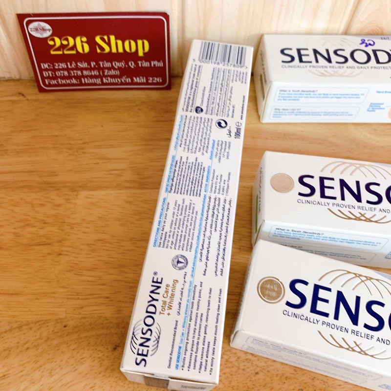 Kem đáng răng Sensodyne chống e buốt 100g/100ml [chọn màu theo phân loại]