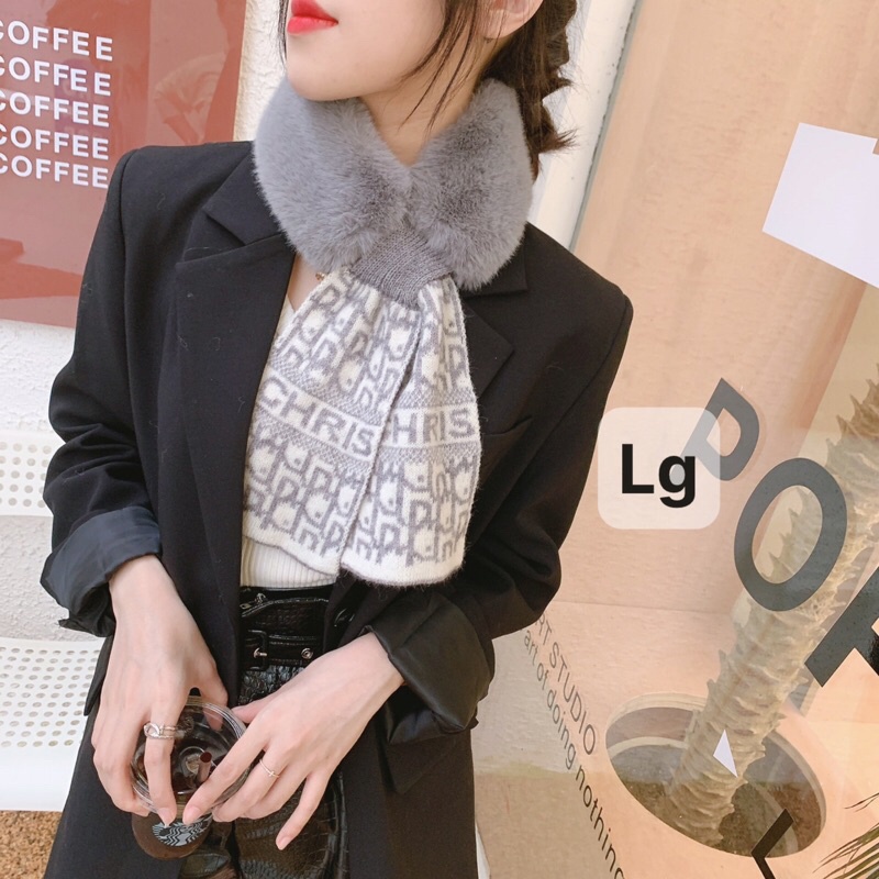 Khăn quàng cổ lông dior, mẫu mới năm 2021