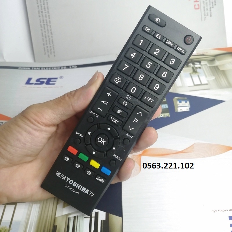 Điều Khiển TiVi TOSHIBA ngắn CT-90336 - Remote Tivi LED Toshiba - 🎁Bảo Hành Đổi Mới🎁