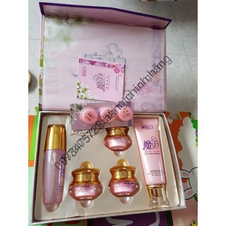 (sỉ lẻ giá rẻ nhất) bộ hoàng cung hồng 5 món ( tặng kèm set dùng thử mini và túi xách ) _chinhhanggiare188