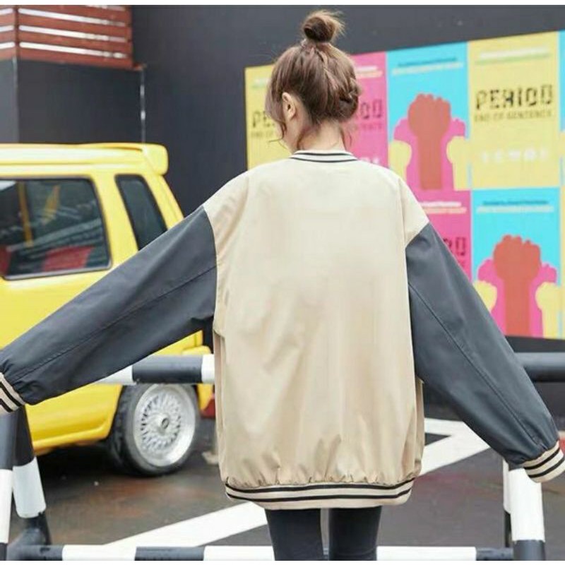 Áo khoác bóng chày Badge bomber phong cách hàn quốc chuẩn 2021 | BigBuy360 - bigbuy360.vn
