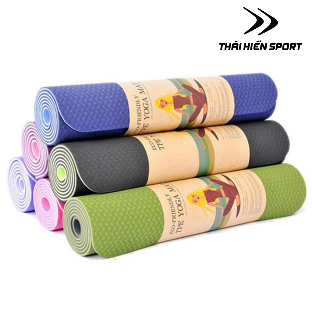 Thảm tập YOGA TPE 2 lớp dày 6mm