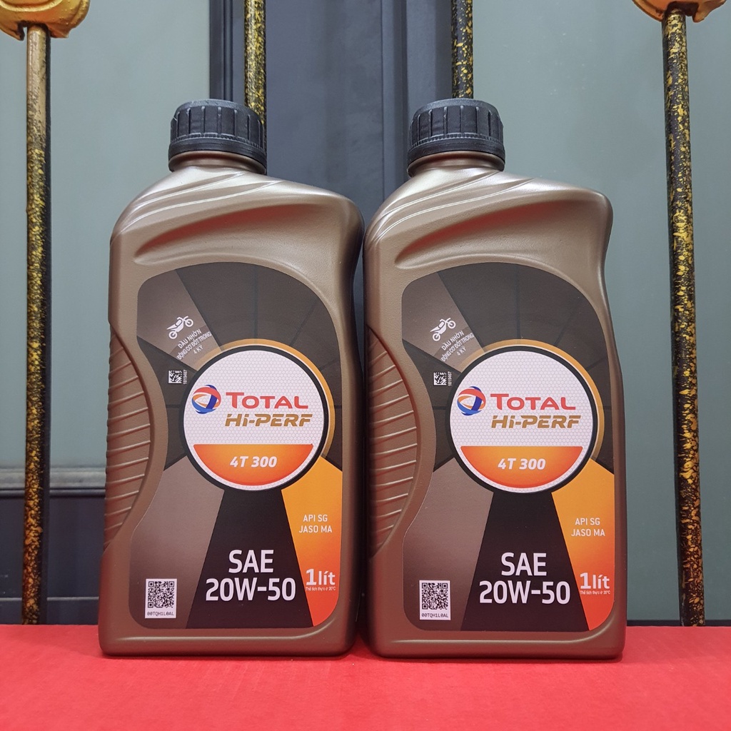 Nhớt Xe Số Cao Cấp Chính Hãng TOTAL HI PERF 4T 300 20W50-800ml Và 1000ml-Sản Phẩm Của Tập Đoàn Total-Pháp.