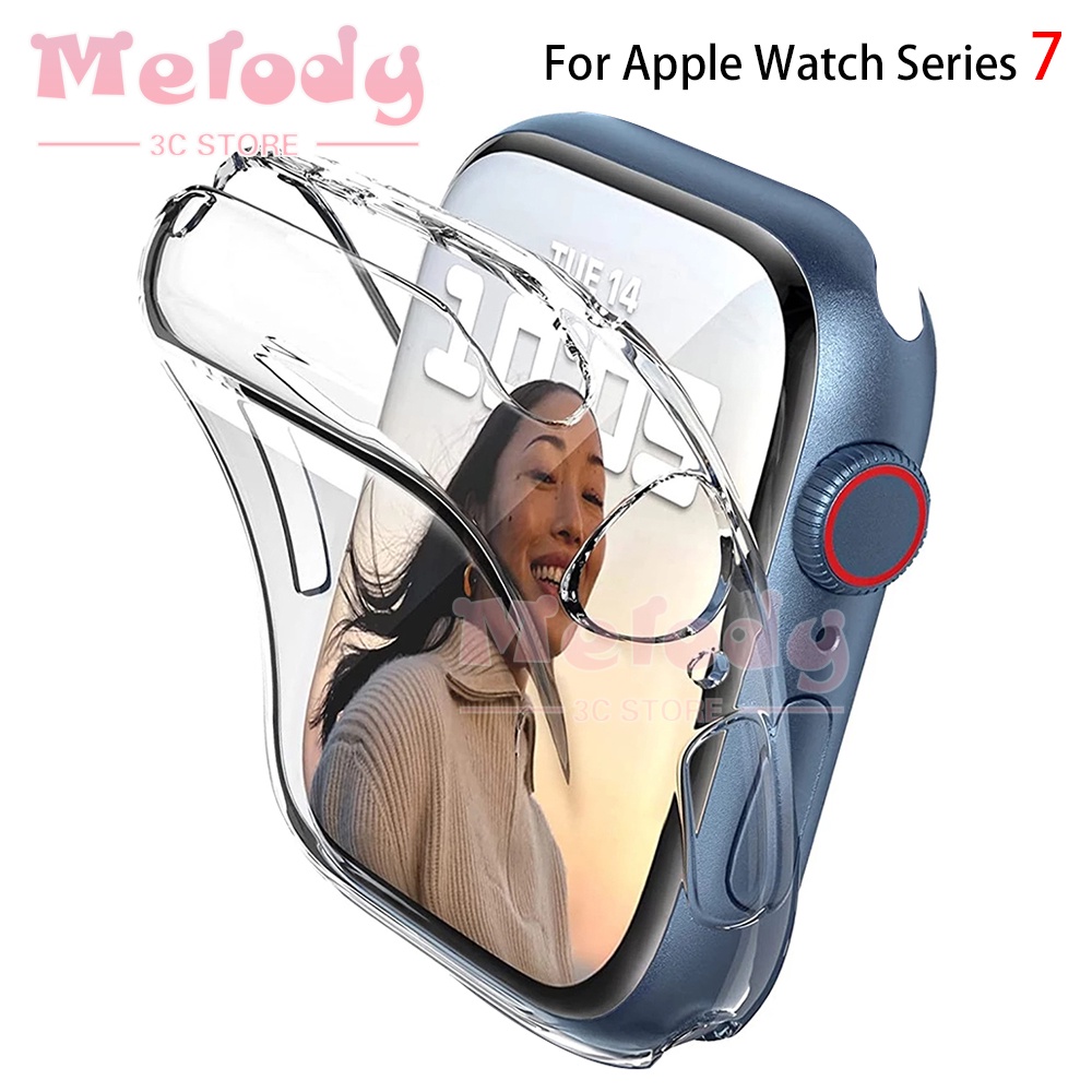 Vỏ bảo vệ bằng TPU thích hợp cho Apple Watch 7 45mm 41mm iWatch7
