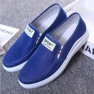 Giày mọi, giày lười - giày mọi thể thao vải jean thời trang Hàn Quốc