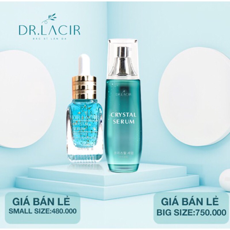[tặng nạ thủy tinh] Serum❣️freeship❣️Serum Tinh Thể Vàng 24k Dr.Lacir