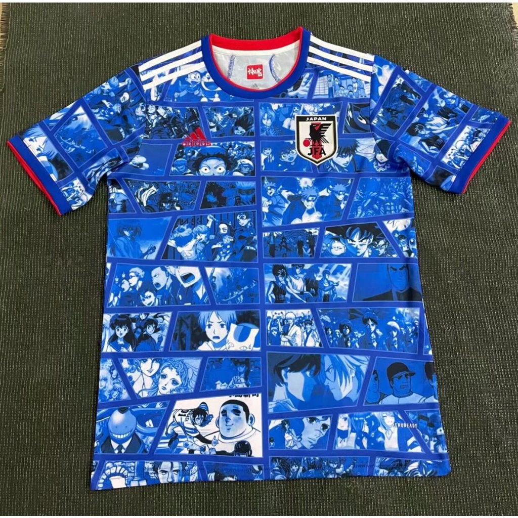 Áo Thun Bóng Đá In Hình Hoạt Hình Nhật Bản 2022 S-2XL
