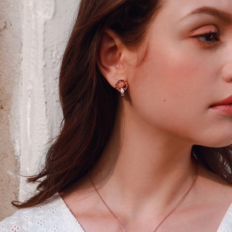 Set trang sức MAYEBE LAVEND thép titan cao cấp thời trang Hàn Quốc