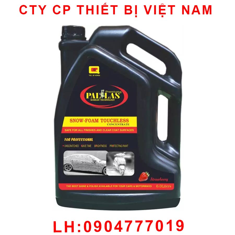 Nước rửa xe bọt tuyết không chạm Pallas Trung Niên, 6 lít, chống trầy, bảo vệ sơn luôn sáng bóng, không hại da tay