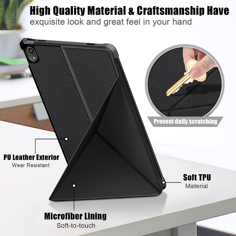 Bao Da Máy Tính Bảng TPU Cao Cấp Cho Tab P11 Pro 11.5 &quot;eReader Premium Với 2 Góc Origam