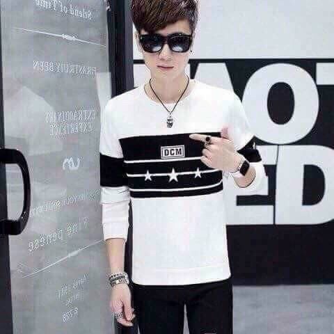 Áo Thun Nam Tay Dài H&P-BL02 Áo Thun Trơn Không Cổ Chất Liệu Cotton Co Giãn | BigBuy360 - bigbuy360.vn