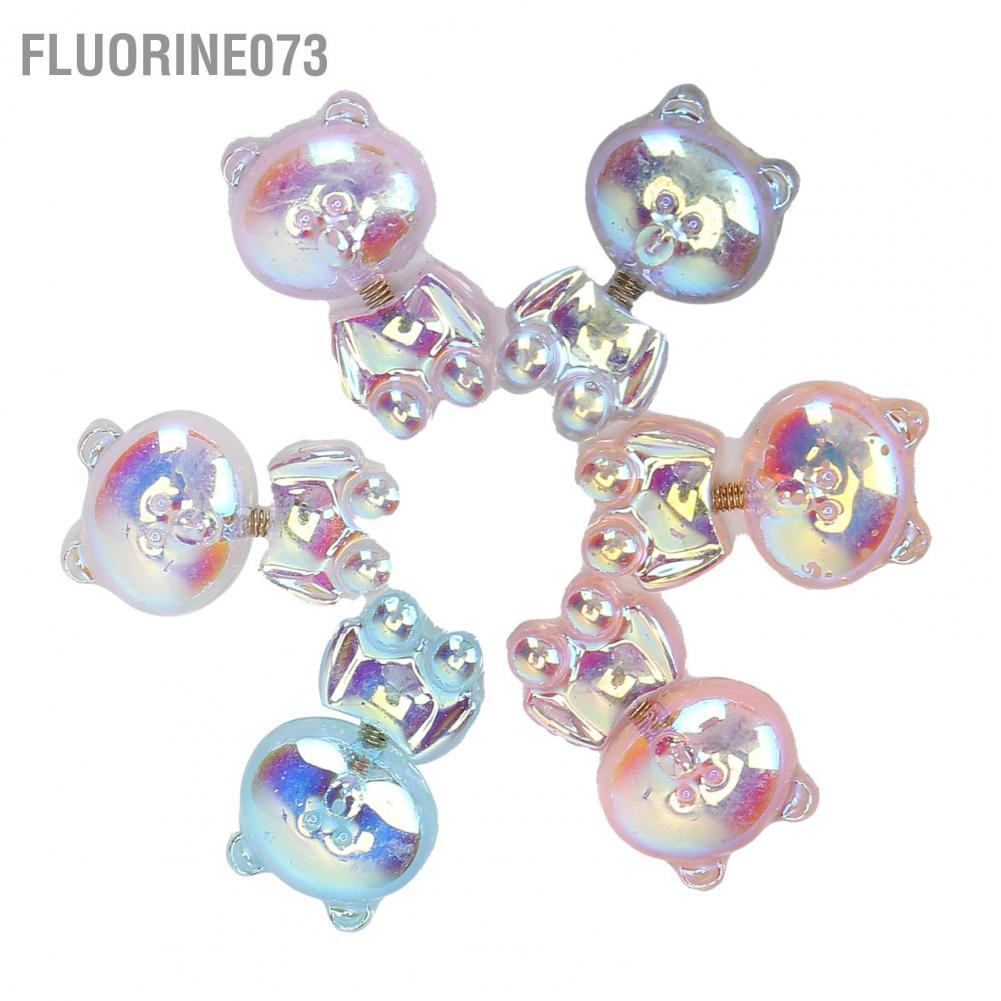 [Hàng mới về] 6 Phụ kiện món tay hình gấu dễ thương 3D DIY