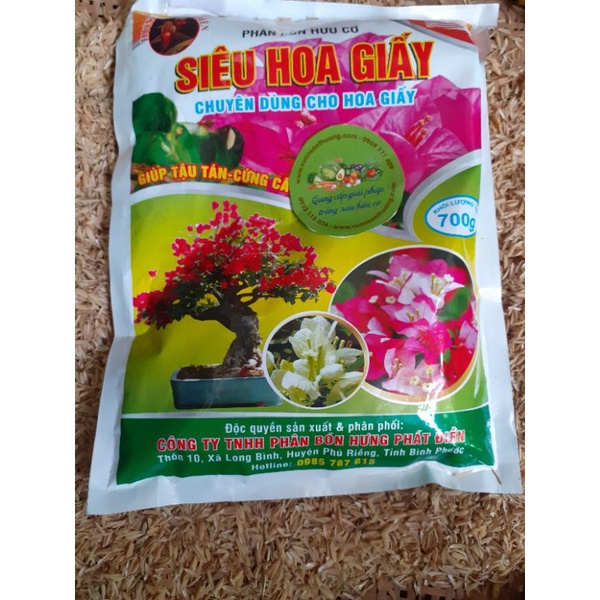 700g Phân Bón Hữu Cơ Chuyên Dùng Cho Hoa Giấy, Có Thể Dùng Cho Nhiều Loại Cây rau, Củ, Quả, Cây Cảnh