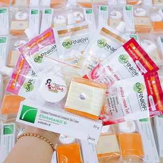 Bộ 5 món Garnier Clobetamil G Giảm Nám Tàn Nhang và Mụn Thái Lan
