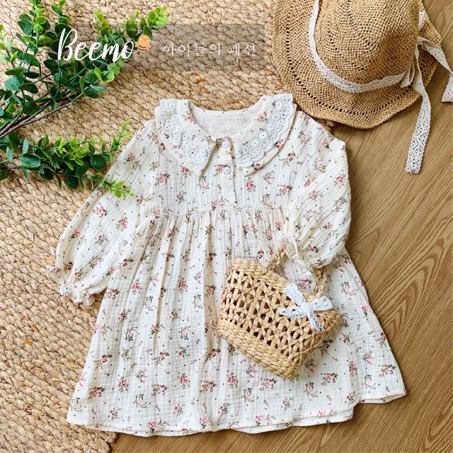 Váy xuất Hàn hoa nhí bé gái