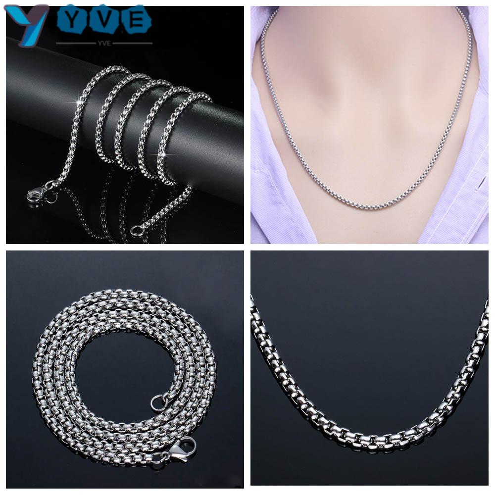 Dây chuyền thiết kế đơn giản cỡ 2mm / 2.5mm / 3mm / 3.5mm / 4mm thời trang cá tính