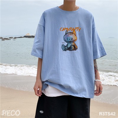 Áo thun, phông nam nữ Hàn Quốc cao cấp dáng rộng tay lỡ T-Shirt Loose R3TS42 Unisex