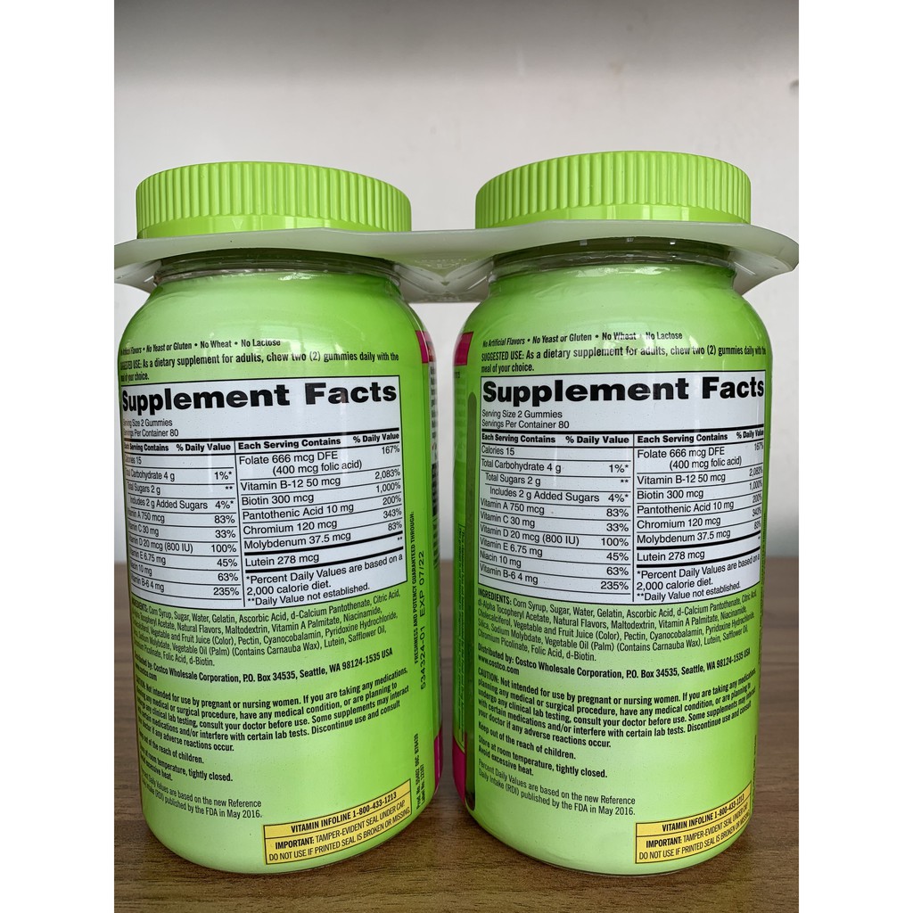 Viên kẹo dẻo Adult Multivitamin Gummies Kirland 160 gummies | BigBuy360 - bigbuy360.vn