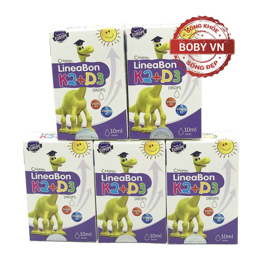 [Date xa + Quà tặng] LineaBon K2+D3 bổ sung vitamin k2, d3 tăng cường hấp thu canxi tối đa - Boby