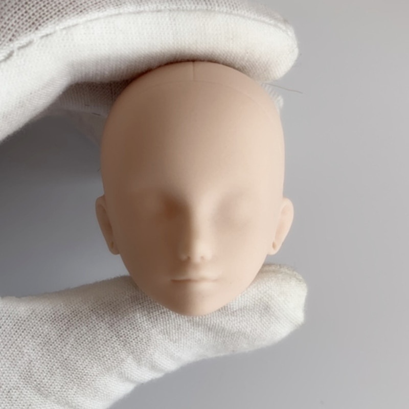 Đầu Truy Cập Búp Bê Khớp Nối 1 / 6 Cho Búp Bê bjd 30cm Da Trắng Không Mắt