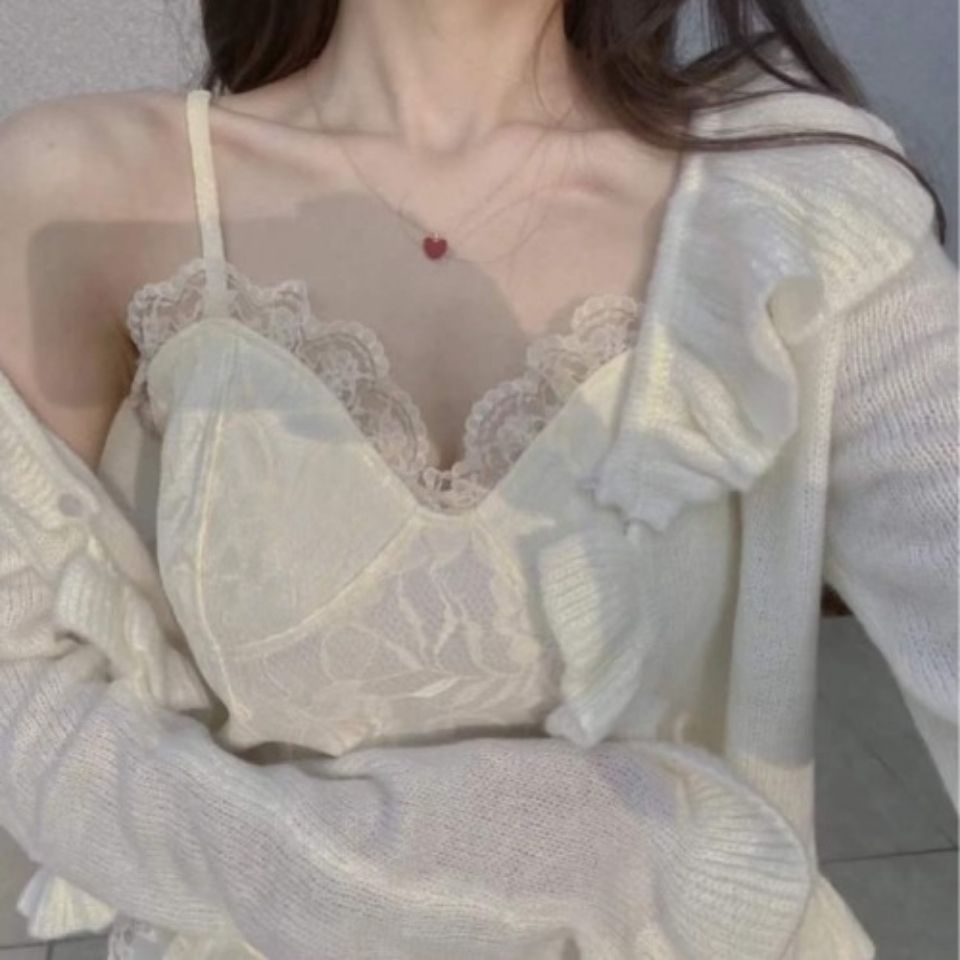 Áo Khoác Len Dài Tay Thiết Kế Mới Ngọt Ngào Thời Trang Dành Cho Mùa Thu Đông