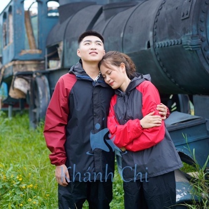 Bộ quần áo mưa người lớn Khánh Chi cao cấp, đồ đi phượt xe máy chống nước, siêu nhẹ, siêu bền