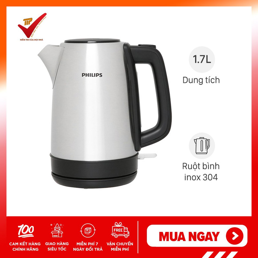 [Hàng mới về] Bình đun siêu tốc Philips HD9350 - bảo hành 24 tháng