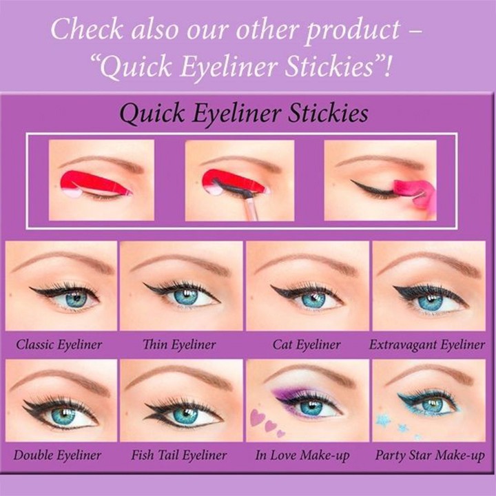 Bộ 48 Khuôn kẻ eyeliner và tô bầu mắt tiện lợi