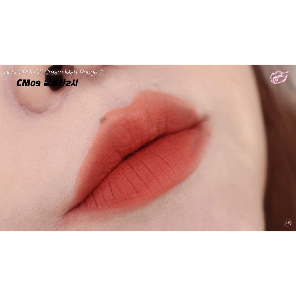 Son kem lì blackrouge cream matt rouge đủ màu từ ver 1 đến ver 2 [CM 01 -&gt; CM12] [Có sẵn]