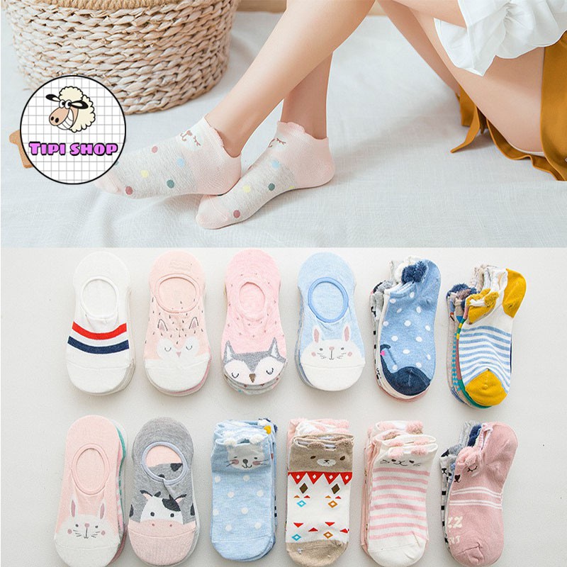 Set 5 đôi tất ngắn cổ dễ thương
