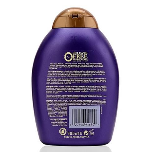 Bộ dầu gội Biotin Collagen Thick & Full OGX bản Mỹ, Dầu gội dưỡng mọc tóc suôn dày , mượt tóc , lưu hương lâu