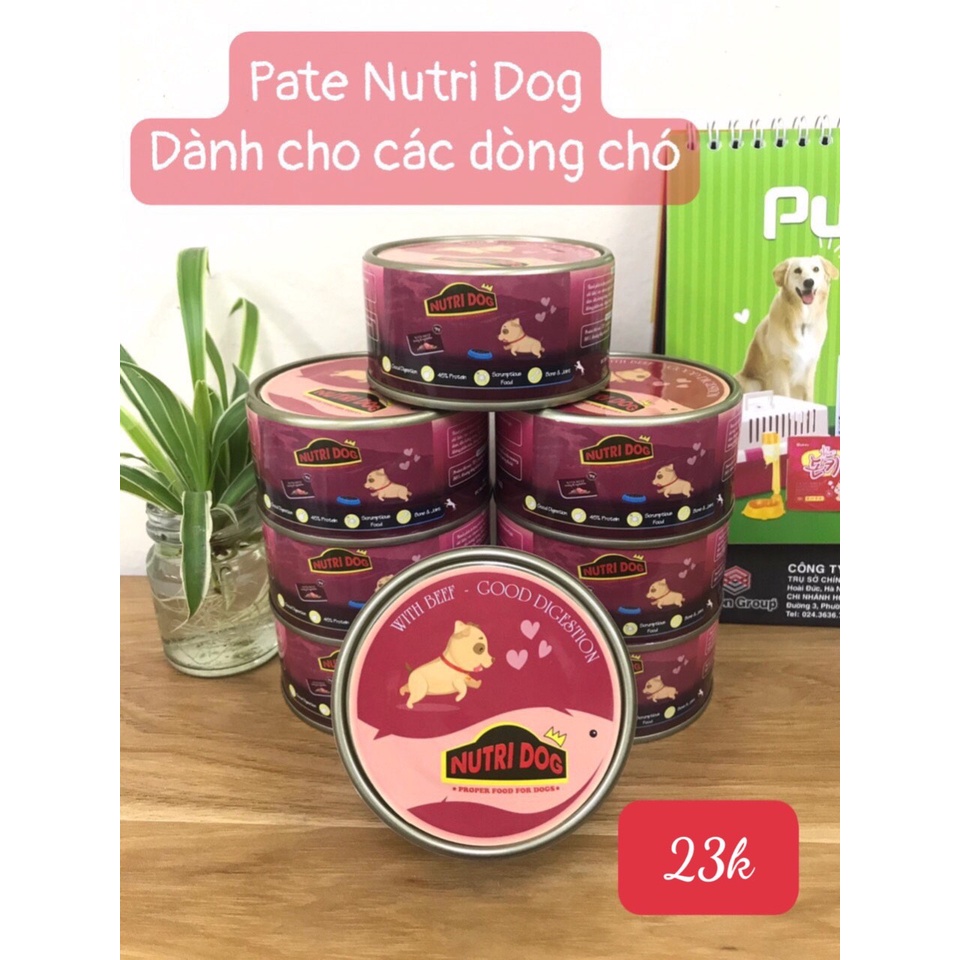 Pate Nutri Dog 160g - Dinh dưỡng đầy đủ dành cho mọi loại chó