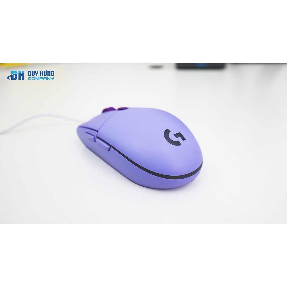 Chuột Gaming có dây Logitech G203 Màu Tím Lilac