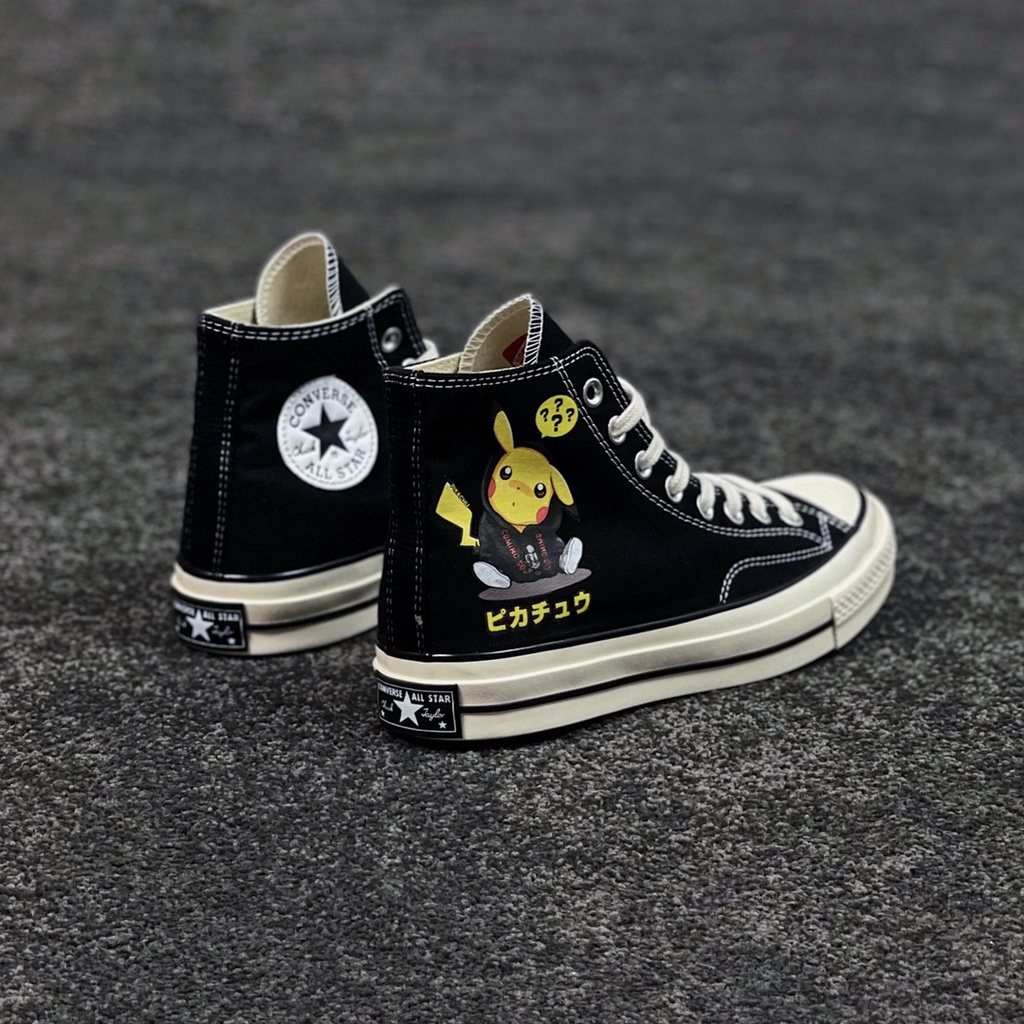 Giày Thể Thao canvas Converse Chuck 1970S 1755 Phiên Bản Giới Hạn Họa Tiết Pokemon x Converse Chuck 1970S