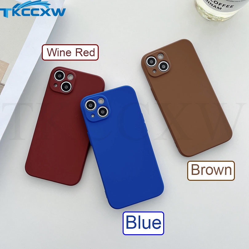 Ốp điện thoại silicon mềm nhám vuông màu sắc cho Xiaomi Mi 11T 10T 9T 10 11 Pro 11 10 Lite Mi 8 9 10S 10 Ultra