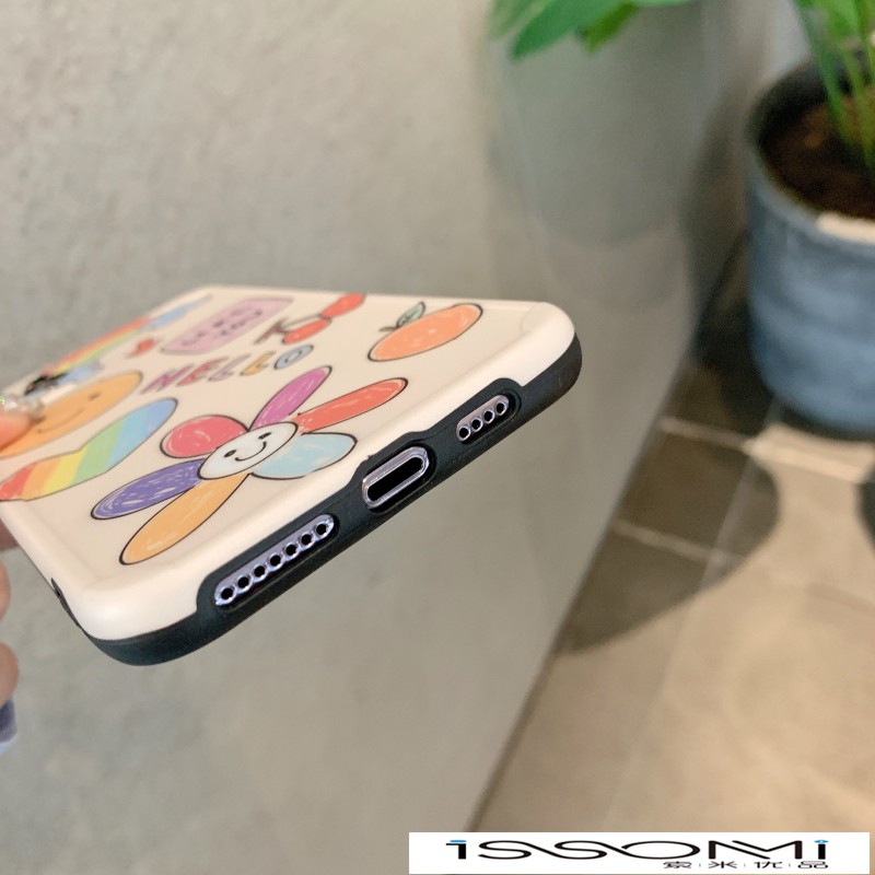 Ốp Điện Thoại In Hình Mặt Cười Cầu Vồng Graffiti Cho Apple X Xs 11pro Max | BigBuy360 - bigbuy360.vn