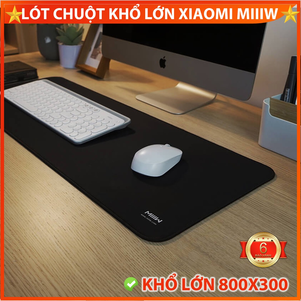 ✅Lót chuột Khổ lớn Xiaomi MIIIW. Bàn di chuột lớn 800x300 MIJIAMART